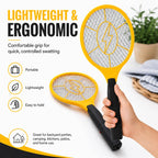 2 Pack Electric Fly Swatter, Bug Zapper Racket for Indoor Pest Control, Handheld Insect Killer Bat Battery Powered Electric Mosquito Swatter for Outdoor and Home