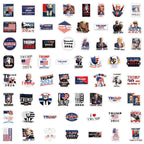 Donald Trump Stickers 60PCS Trump 2024 Stickers for Laptop Water Bottles Phone Case, Vinyl Waterproof Funny Stickers for Adults Teens USA Flag Stickers Trump Decal