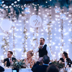 JMEXSUSS 300 LED 9.8x9.8Ft White Curtain Lights with Remote, White Christmas Lights Indoor Plug in, 8 Modes White String Lights for Bedroom Wall Wedding Reception Party Backdrop Window Decorations