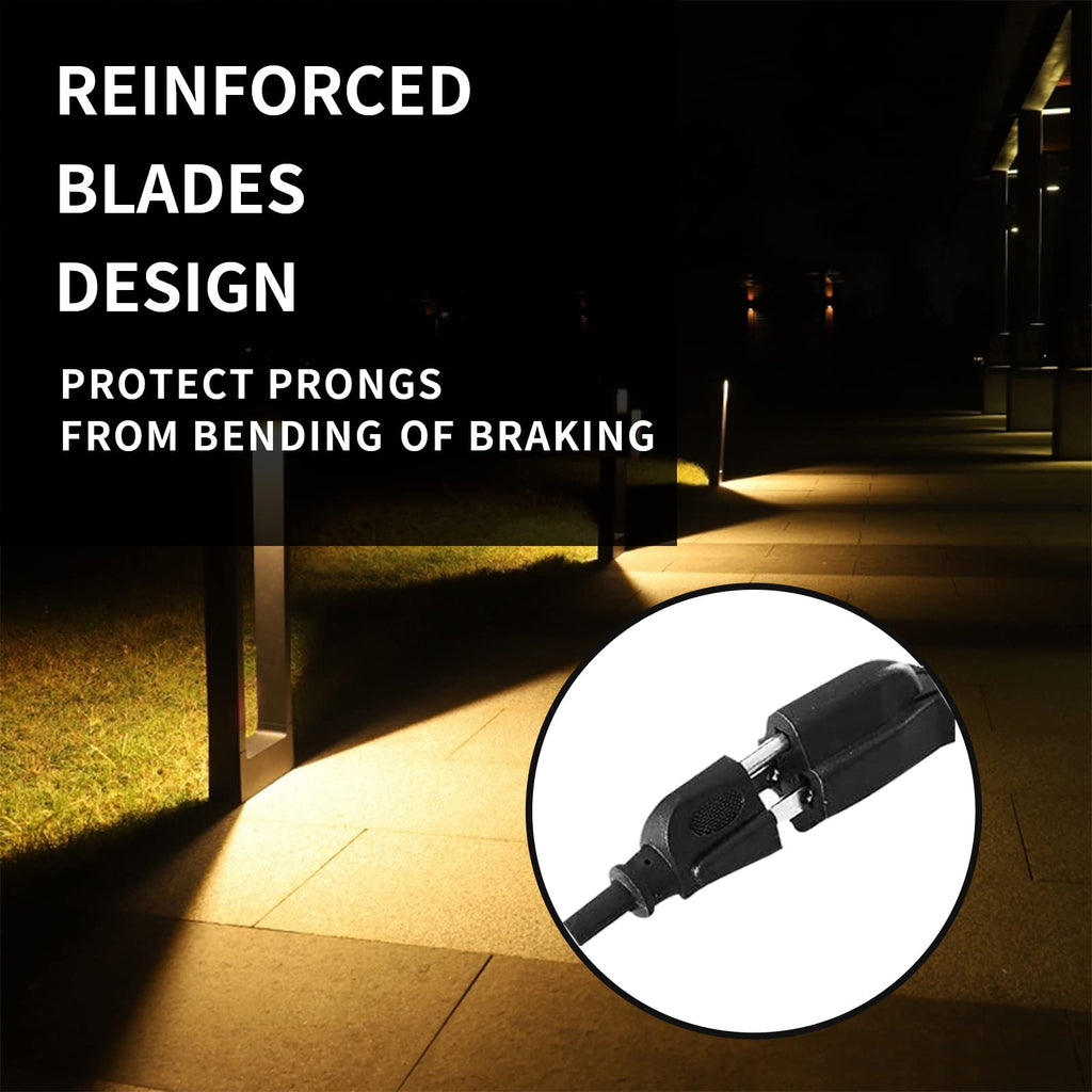 HONDERSON 15FT Outdoor Extension Cord-16/3 SJTW Durable Black Extension Cable with 3 Prong Grounded Plug for Safety,Great for Outside Christmas Decorations