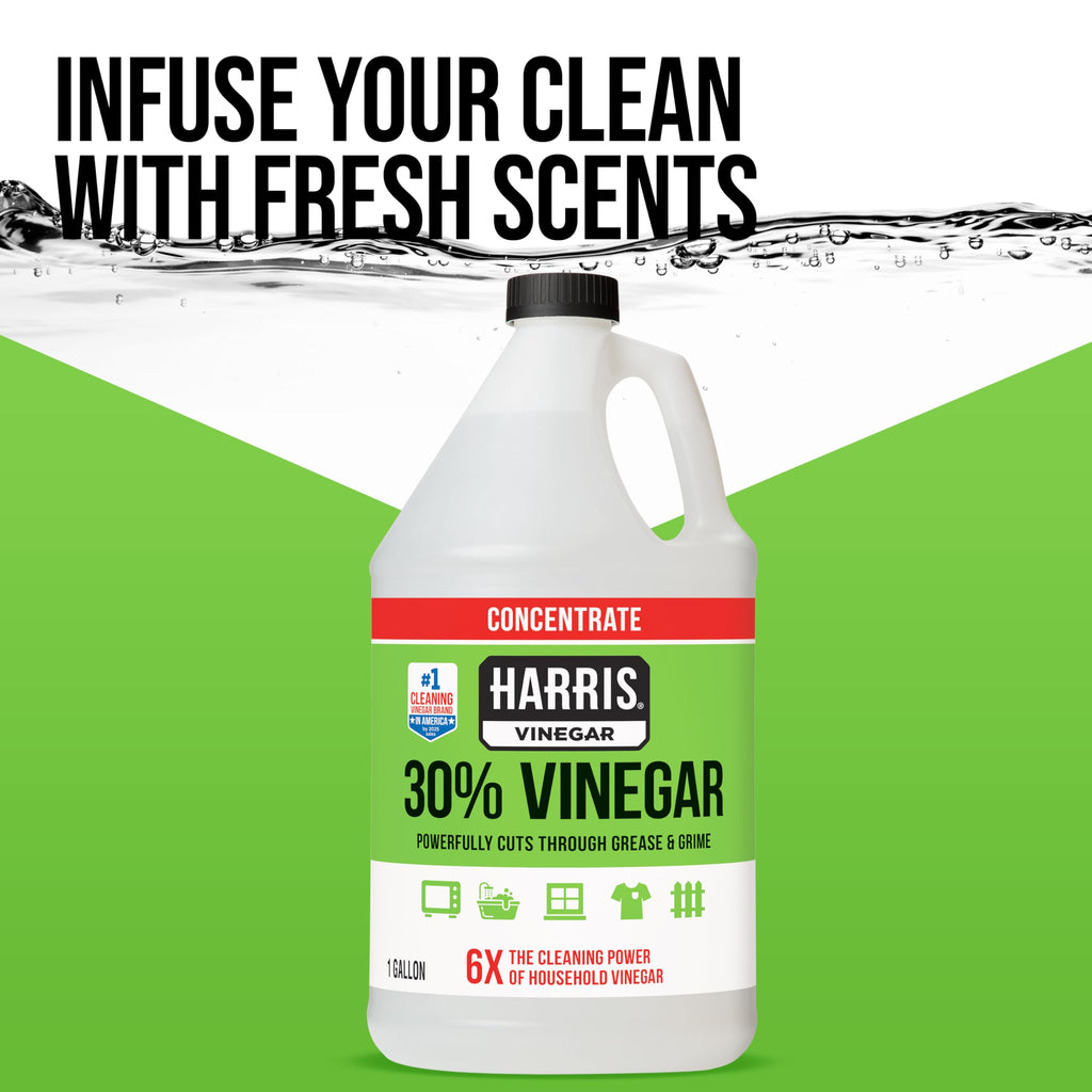 Harris 30% Vinegar Concentrated Extra Strength — All Purpose Cleaner for Home, Garden & Patio