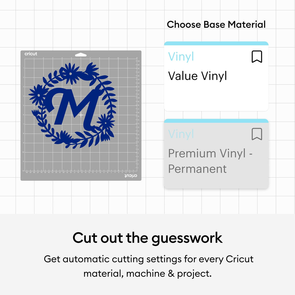 Cricut Value Permanent Vinyl, Black (12in X 35ft)