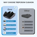 Seat Cushion for Relief Sciatica - Memory Foam Cushion for Office Chair, Hip & Coccyx Pain Relief for Long Sitting,2025 Upgraded Large Seat Cushion for Soft Support,Suitable for Game Chair/Wheelchair
