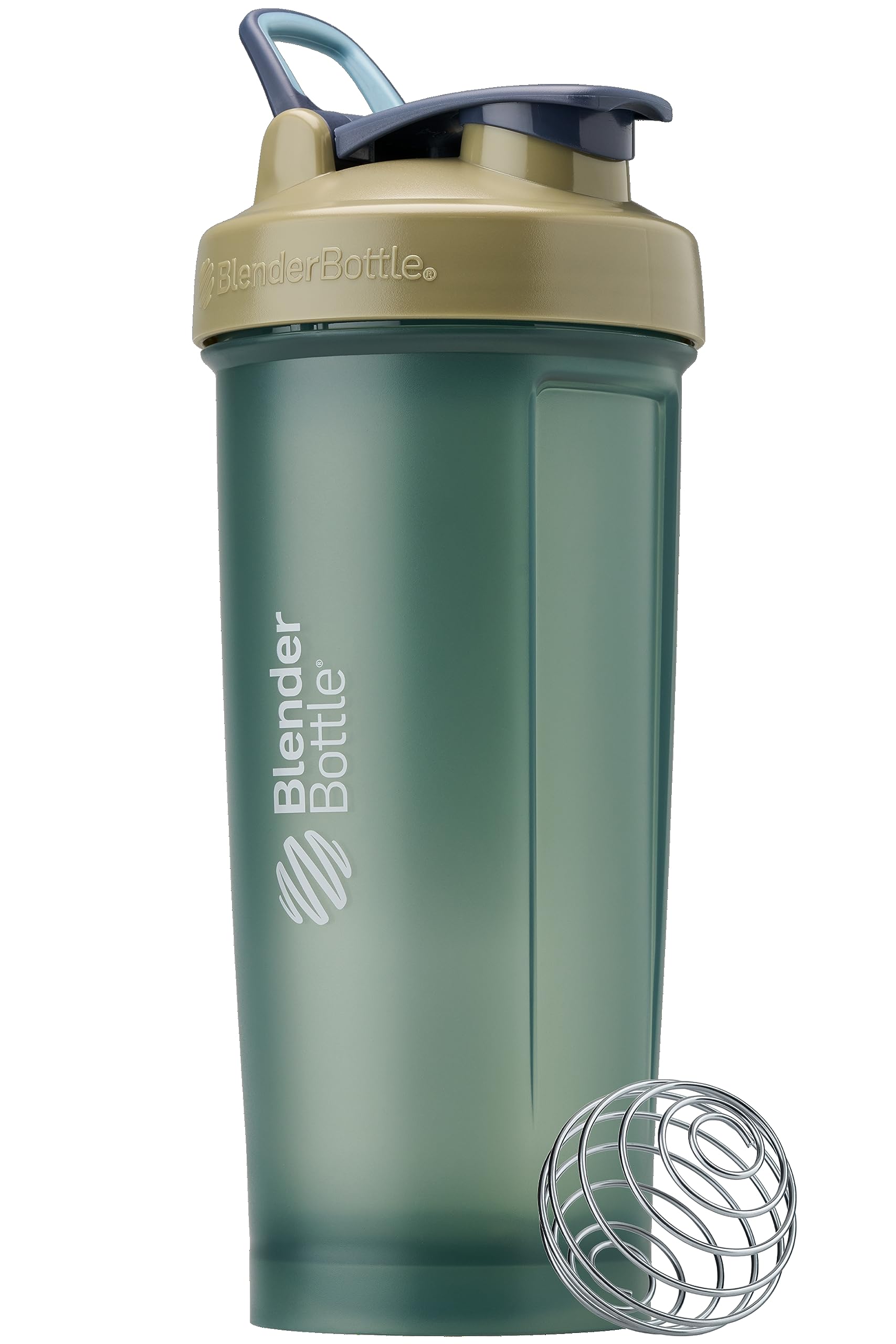 BlenderBottle Classic V2 Shaker Bottle Perfect for Protein Shakes and Pre Workout, 28oz, Full Color Tan