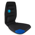 FOMI Premium Gel Cushion and Firm Back Support | Seat Cushion Pad and Upper Lower Thoracic and Lumbar Pillow for Car, Office Chair | Pressure Sore, Coccyx Pain Relief | Posture Aid (Grid Gel)