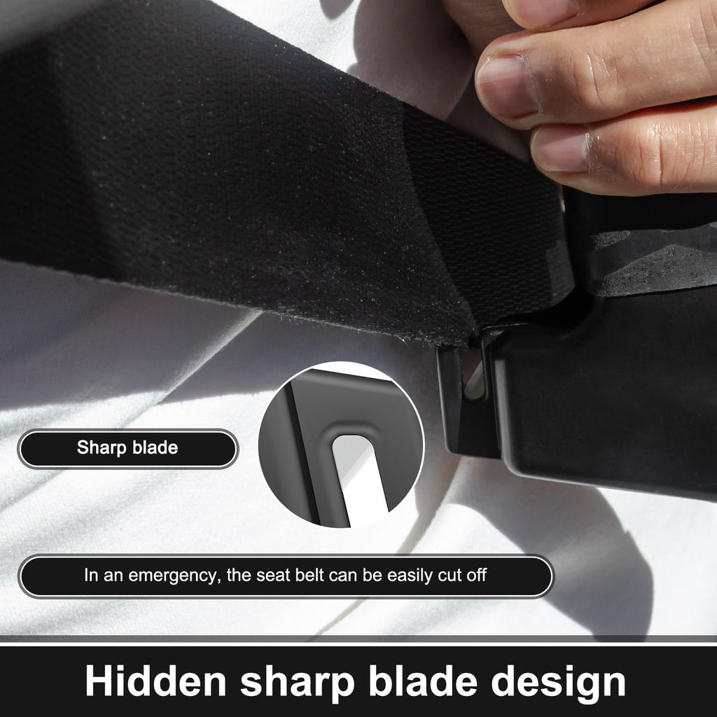 2 Pack Car Door Handle Assist for Elderly – 3-in-1 Car Handle Assist Auto Cane with Seat Belt Cutter & Window Breaker Car Door Latch Handle for Safe Entry/Exit Car for Seniors & Handicapped (2 Pack)