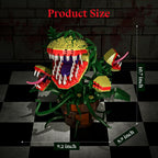 Piranha Plant Audrey II 2 Building Blocks Set, Toys Kit Horrors Flower Shop Decoration Gift for Tv Film Fans Families Friends 12+ On Halloween Birthday Christmas