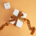 HUIHUANG Burnt Orange Velvet Ribbon 2 inch Handmade Frayed Silk Velvet Ribbon for Flower Bouquet, Gift Wrapping, Invitations, Holiday Christmas Decor, Wedding Fall Decor-3 Yards