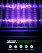 Buzbug LED Bug Zapper Indoor Outdoor, Rechargeable 5200mAh, Dual Band Attraction, 50000H Long-Life LED Bulbs, Portable Mosquito Zapper, Fly Trap Mosquito Trap, Fly Killer Fly Zapper – MA015C