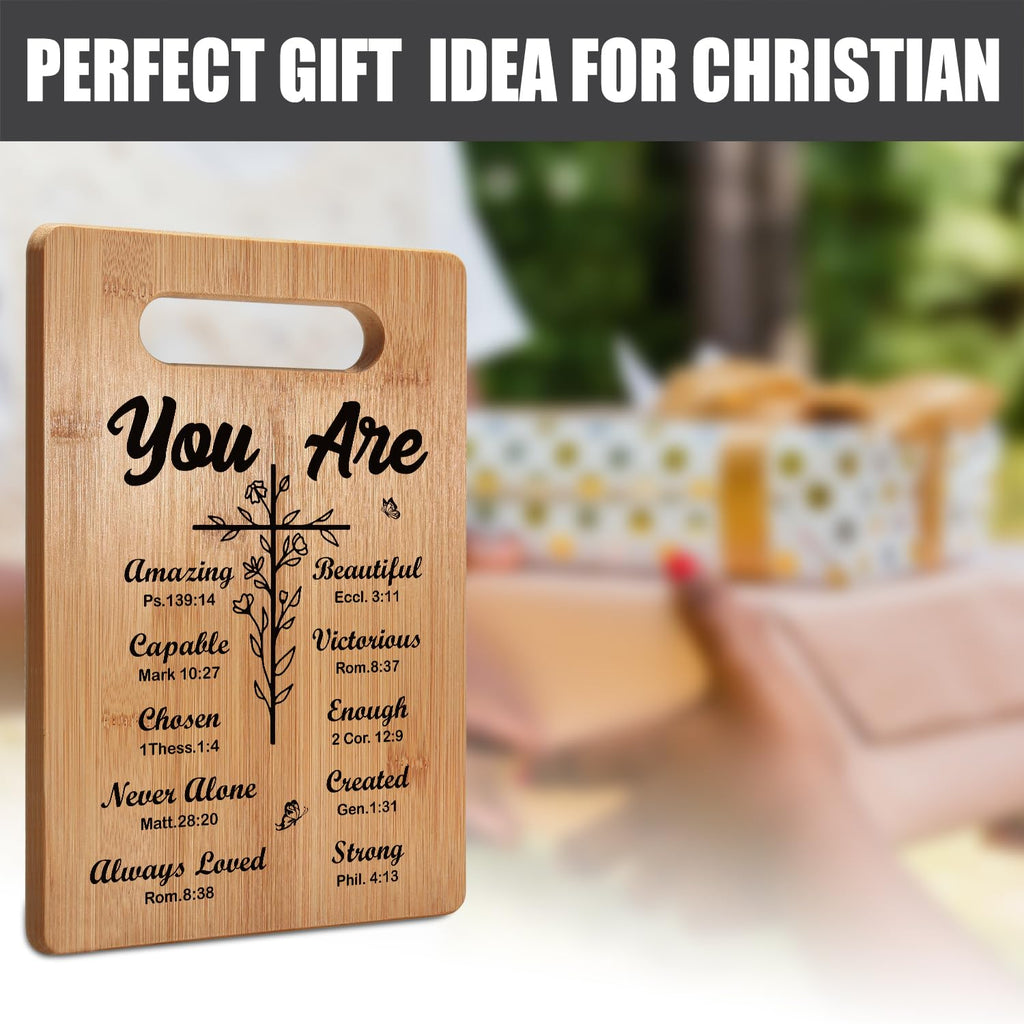 Christian Gifts Religious Gifts for Women, Inspirational Gifts with Prayers, Christmas Cutting Board Gifts for Women Friend - You Are Beautiful