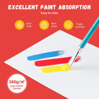 Simetufy Canvas Boards for Painting 52 Pack 8 x 10 Inch Blank Flat Canvas Panels 100% Cotton Pre-Primed for Acrylic & Oil Paint, Art Supplies for Kids & Adults