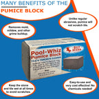 Pool-Whiz Pumice Stone for Pool (2-Pack) | Pool Tile & Concrete Cleaner | Pumice Stone for Cleaning Spas, Water Features & Bathroom Floors | Cleaning Block for Rust & Stains by Billy Buckskin