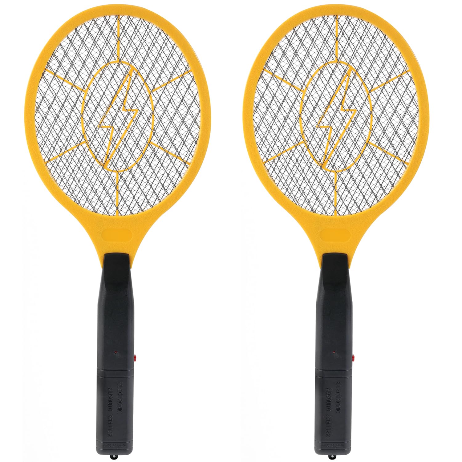 2 Pack Electric Fly Swatter, Bug Zapper Racket for Indoor Pest Control, Handheld Insect Killer Bat Battery Powered Electric Mosquito Swatter for Outdoor and Home
