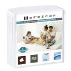 Bedecor Queen Mattress Protector Waterproof Cotton Mattress Cover Pee Proof Liquid Proof Pet Incontinence Elderly Essentials Bed Cover Fitted Sheet Deep Pocket for 9-18 inch Mattress