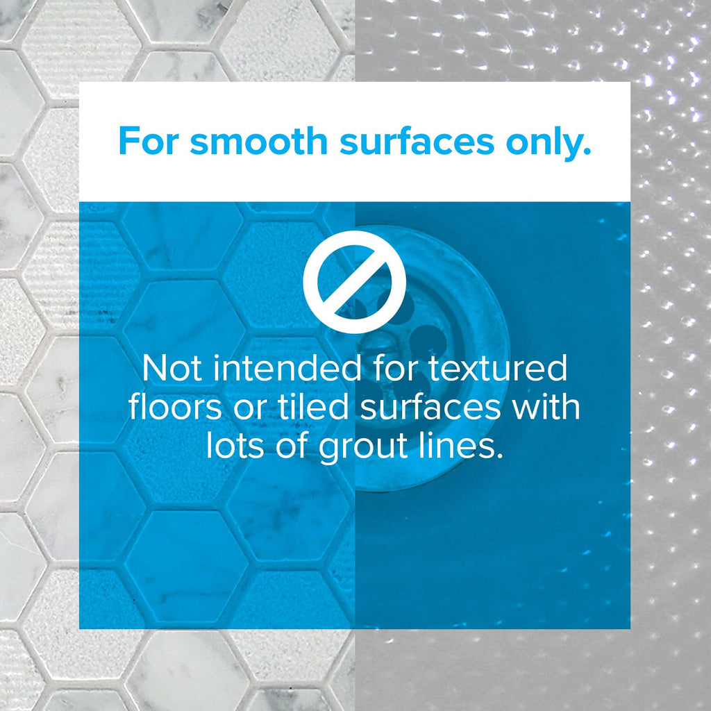 SlipX Solutions Power Grip Extra Long Bath Tub & Shower Mat 39x16, Wet Floor Non-Slip for Elderly & Kids Bathroom, 30% Longer Bathtub Mats, 200 Suction Cups, Drain Holes (1, Clear Aqua)