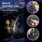 MOWETOO UV Flashlight, 2 in 1 395 nm LED Flashlight with UV Black Light & White Light, 500LM, 4 Modes & Waterproof Pet Urine Detector (1 Pack)