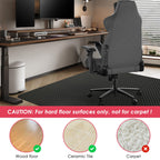 Vicwe Gaming Chair Mat for Hardwood Floor, 55"×36" Office Chair Mat, PVC Computer Chair Mat, Easy Glide, Floor Protector for Rolling Chair-Black