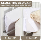 Selectico King Size Bed Wedge Pillow for Headboard, Mattress Wedge Gap Filler for Better Sleep Height, Triangle Pillow Wedge Filling 0-5" Headboard Gap, Wedge Pillow for King Bed Headboard(76"x10"x6")