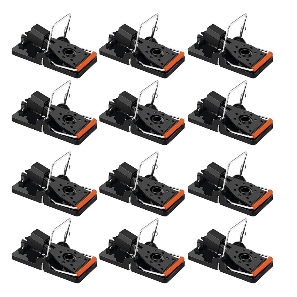 Trap A Pest Mouse Traps - Best Mouse Traps That Work, Sanitary Safe Mouse Catcher for Family and Pet - Reusable Snap Traps for Mice - Indoor and Outdoor Effective Mice Traps (12 Pack)