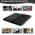 Gel Wheelchair Seat Cushion with Anti-Slip Cover, Relieve Sciatica, Back, Coccyx, Pressure Sore and Ulcer Pain, Refreshing & Ergonomic Chair Cushion,Cushion for Wheelchair Seat (Black)