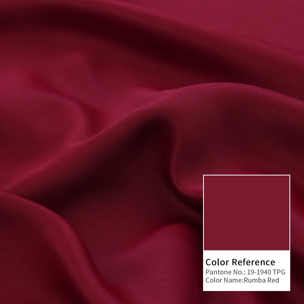 BGment Christmas Red Curtains 63 Inch Length - Rod Pocket and Back Tab Blackout Curtains Thermal Room Darkening Curtains for Living Room/Bedroom, 2 Panels (42 x 63 Inch, Burgundy Red)