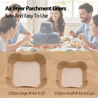300PCS Air Fryer Liners disposable for Ninja Crispi,Air Fryer Accessories for Ninja Crispi 4-in-1 Portable Glass Cooking System,Ninja Crispi Containers