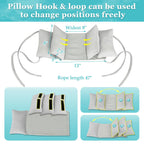 Neck Wedge Stabilizer Pillow for Sleeping to Keep Head Straight While Surgery Head Upright Medical Wedge Positioning Bedridden Disabled Elderly Face up Posture Corrector Headrest