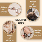 ChangWanna Bracelet Helper Tool Hook - Pretty Bracelet Helper to Put on Yourself, Easy Jewelry Wearing Tool Aid Assistance, Metal Bracelet Buddy Fastening Helper Fastener Necklace Clasp Helper Elderly