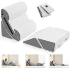 Yojoker 6pcs Orthopedic Bed Wedge Pillow Set for Post Surgery, Memory Foam for Sleeping, Back and Leg Pain Relief Comfortable & Adjustable Support Pillows-Anti Snoring, Heartburn