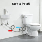 Hot and Cold Bidet Sprayer for Toilet, BRITULIF Bidet Attachment for Warm Water, Jet Sprayer for Toilet Muslim Shower, Ideal for Feminine Hygiene, Pet Cleaning, Cloth Diapers, and Elderly Care
