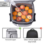 FORICH Backpack Cooler Leakproof Insulated Waterproof Backpack Cooler Bag, Lightweight Soft Beach Cooler Backpack for Men Women to Work Picnics Camping Hiking, 30 Cans(Grey)
