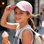 Girls Criss Cross Ponytail Hat Mesh Baseball Cap Kids Quick Dry Ponycap Hats Outdoor Summer Sports Hat Age 7-12