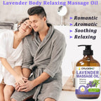 Massage Oil for Massage Therapy Kit,Ginger Oil Lymphatic Drainage-Arnica Sore Muscle Oil Massage &Lavender Oil Relaxing Massage Oils,Massage Kit With Massage Roller Ball Valentines Gifts for Men Women