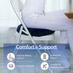 HOMCA Donut Pillow for Tailbone Pain, Hemorrhoid Pillows for Sitting After Surgery, Memory Foam Coccyx Cushion for Postpartum Pregnancy, Car Seat Office Chair Cushion for Pressure Relief