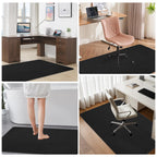Office Chair Mat for Hardwood Floor & Tile Desk Chair Mat for Rolling Chairs Protect Hardfloor Desk Area Rug for Workstations, Durable Desk Mat for Home and Office Use (Black, 36X47 in)