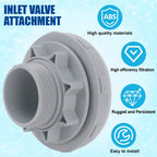 XT Pool Inlet Strainer P6H1317 Inlet Valve Attachment for Intex and for Coleman Pools