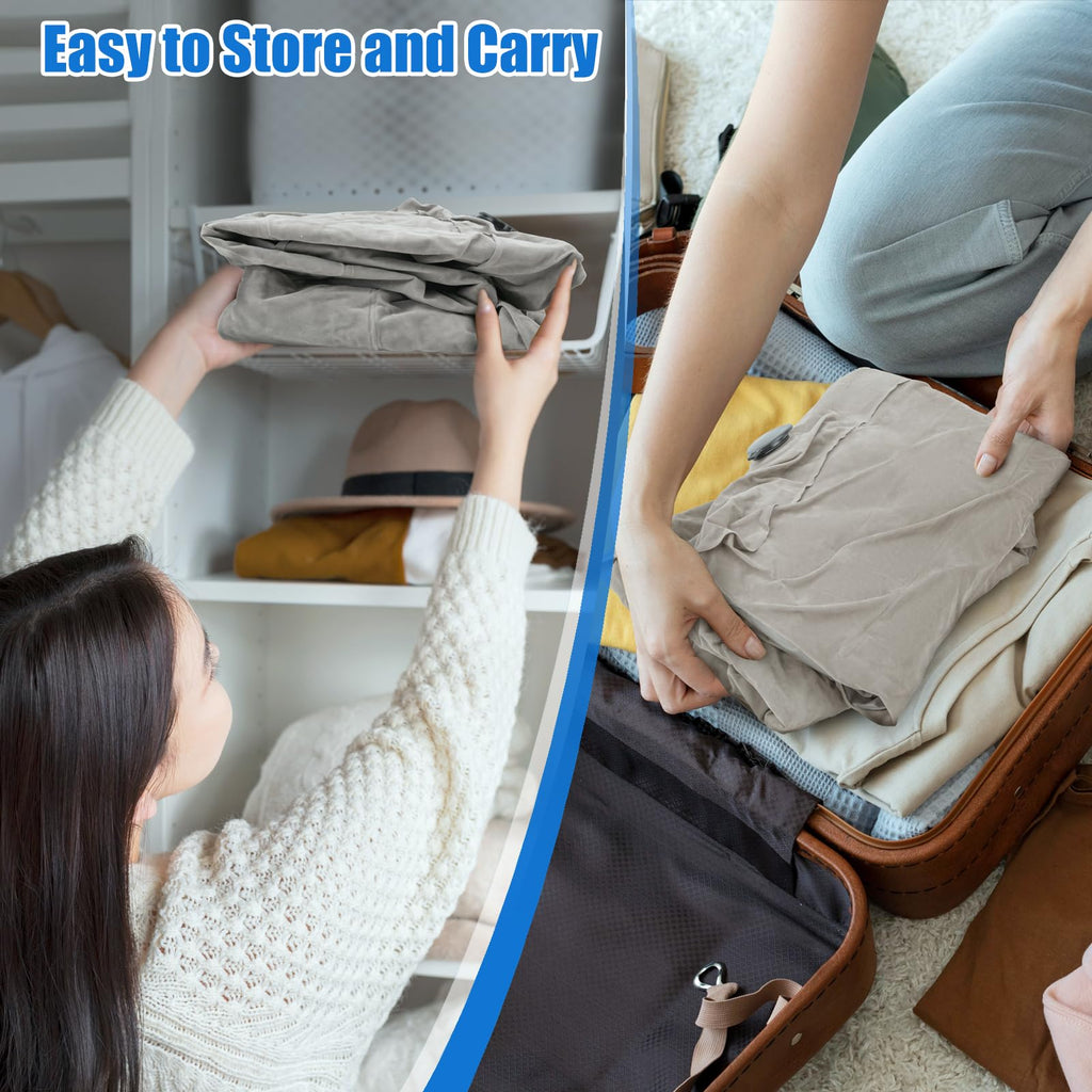 SAHEYER Inflatable Bed Wedge Pillow Set, 2 PCS Post Surgery Support Pillow for Back, Knees, Leg Pain Relief, Adjustable Sitting Pillows for Anti Snoring, Heartburn, GERD Sleeping (Gray)