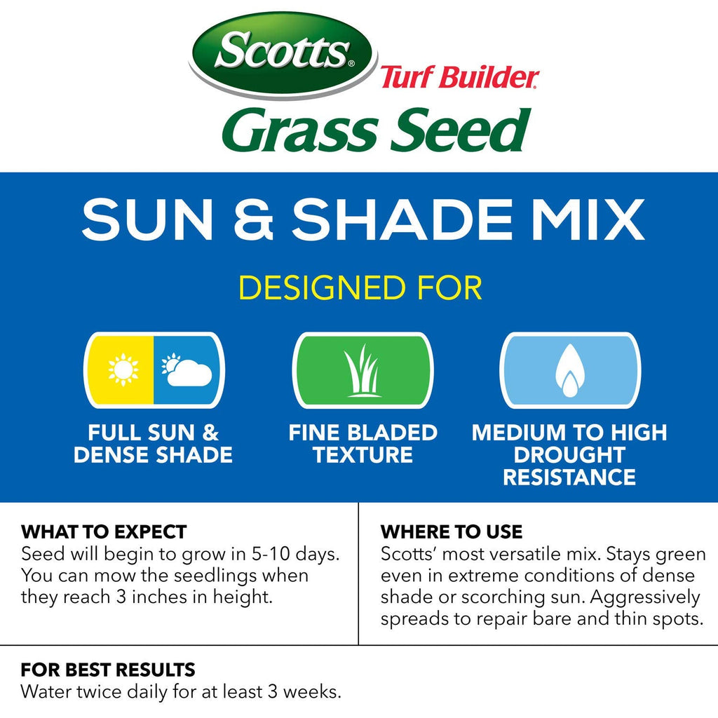 Scotts Turf Builder THICK'R LAWN and EZ Seed Patch & Repair for Sun & Shade, Grass Seed, Fertilizer, and Soil Improver Bundle