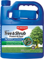 BioAdvanced 12 Month Tree and Shrub Protect and Feed Concentrate, 64 oz, Insect Killer, Tree Fertilizer & Plant Food