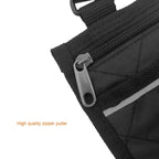 YGYQZ Wheelchair Armrest Accessories, Side Bags to Hang on Side with Bright Line Walker Pouches Waterproof Black Storage Fathers Mothers Day Gifts for Home/Outdoor/Baby Cart (black side)