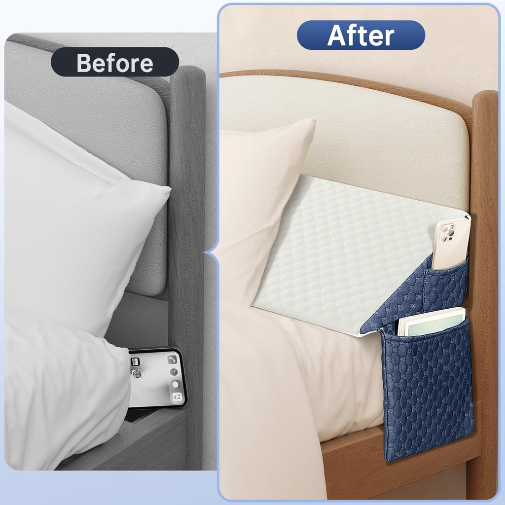 Welzona Twin Size Wedge Pillow Headboard/Bed Wedge Pillow for Headboard, Bed/Mattress Gap Filler (0-6"), Triangle Pillow Wedge for Gap, Comfortable High Density Foam Pillow (39"x 10"x 6")