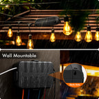 RESTMO IP54 Extra Large Outdoor Box w/ 6 Cable Seal Entry, Bundle w/ 4 Small Weatherproof Extension Cord Safety Cover, Protect Power Strip, Timer Outlet Plug, Christmas Decoration, Black.