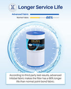 POOLPURE C-6430 Spa Filter Replaces 31489, PWK30, Filbur FC-3915, P/N0969601, 71825, 73178, 73250, 30 sq. ft. Hot Spring Spa Filter 3 Pack