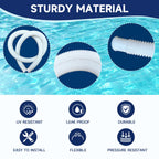 Pool Hoses for Above Ground Pools, 4 Pack 1.25 x 59 Inch Pool Filter Pump Hoses, Compatible with Intex Pool Filter Pump 607, 637 With 8 Metal Clamps(4)