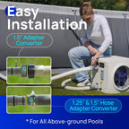 AQUASTRONG Swimming Pool Heat Pump,Electric Pool Heater for Above Ground and Inground Pool,Heating and Cooling Pool Heater Pools Up to, 5000 Gallons