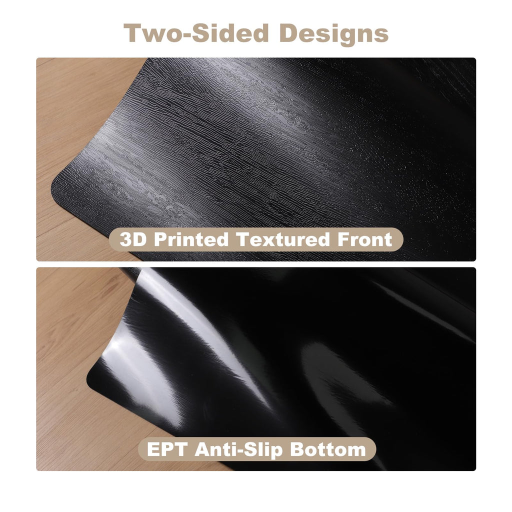 [Thickened to 2.0mm]60"x 75" Office Chair Floor Mat for Hardwood, Vinyl Computer Floor Mat, Anti-Slip Desk Floor Mat for Hardwood, Easy to Clean Office Chair Floor Protector, Durable Rolling Chair Mat