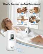 YUERO Bath Jets for Tub, Bath Jet or Bubble Mode, Cordless Waterproof Portable Bathtub Accessories with 3-Level Adjustable Speed, Bathtub Jets Massage for Home Spa, Travel Massage, Relaxing, Soothing