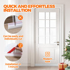 Door Draft Stopper Under Door Draft Blocker Insulator Doors Sweep Weather Stripping Noise Stopper Sheets, Rolls & Strips Strong Adhesive, White