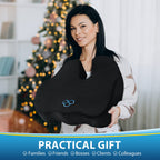 BlissTrends Seat Cushion,5.2in Thick Memory Foam Cushions for Office Chair, Car Seat, Airplane, Relieving Pressure Tailbone Sciatica Back Pain for Long Sitting Office Workers, Car Drivers Black