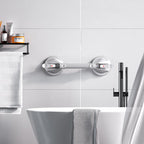 DAILYLIFE Shower Grab Bar for Bathtubs and Showers, 21 inch Heavy Duty Shower Handle with Strong Suction Cup, 300 lbs Safety Shower Handrails for Seniors and Elderly, Silver